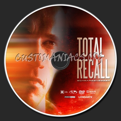 Total Recall dvd label