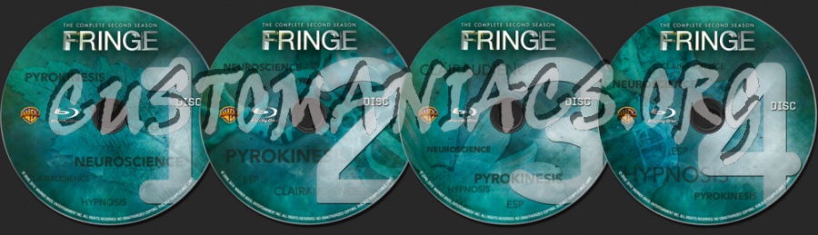 Fringe Season 2 blu-ray label