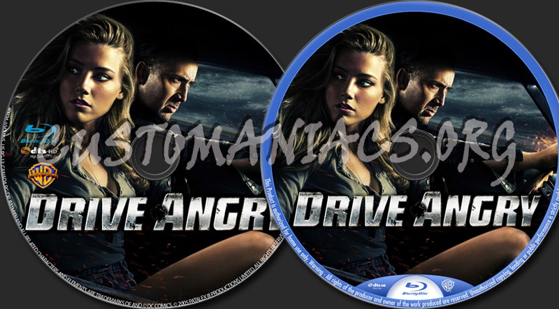 Drive Angry blu-ray label