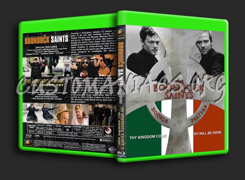 Boondock Saints Double Feature blu-ray cover