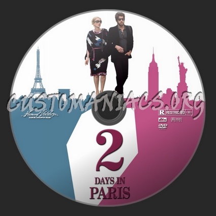 2 Days In Paris dvd label