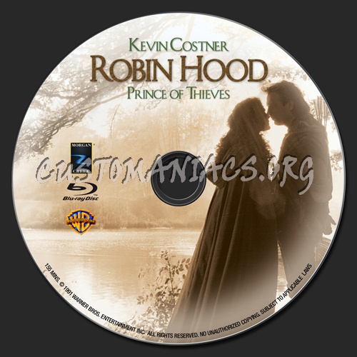 Robin Hood Prince Of Thieves blu-ray label