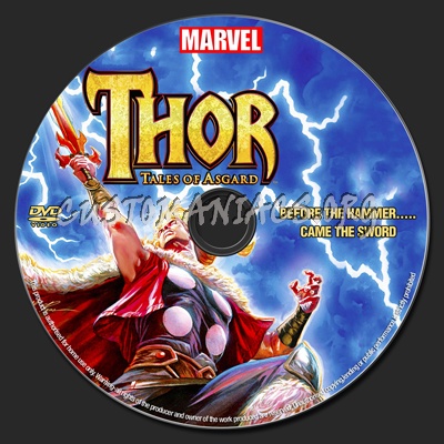 Thor  Tales of Asgard dvd label