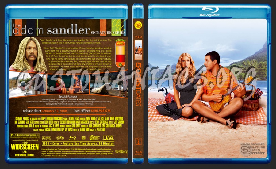 50 First Dates blu-ray cover