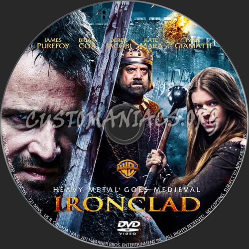 Ironclad dvd label