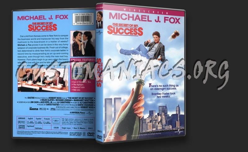 The Secret Of My Success dvd cover