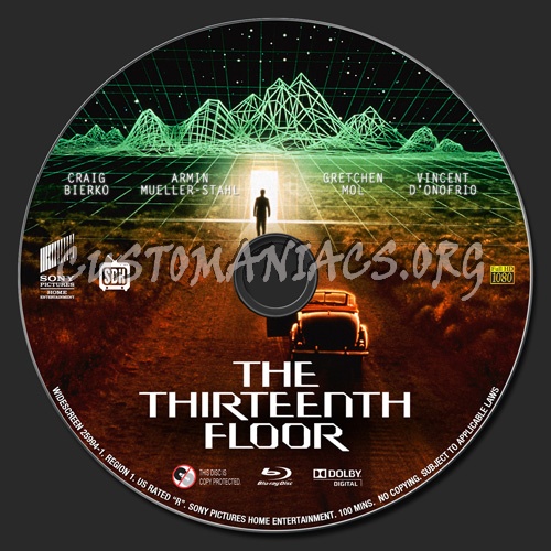 The Thirteenth Floor blu-ray label