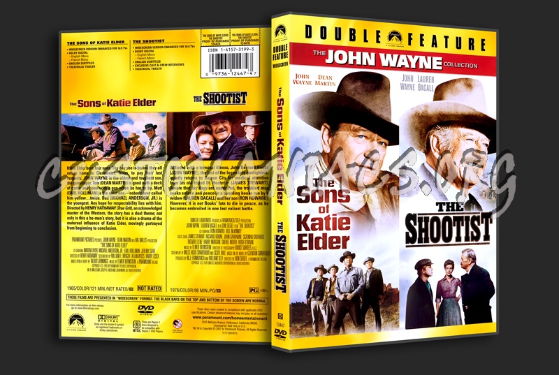The Sons of Katie Elder & The Shootist dvd cover