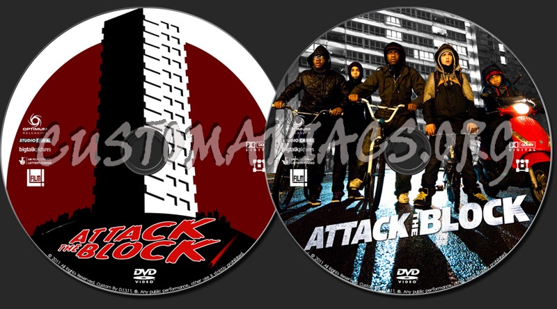 Attack the Block dvd label
