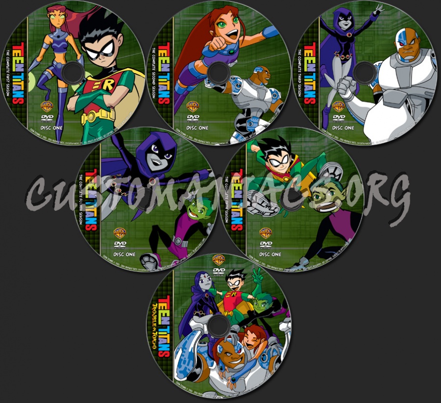 Teen Titans - TV Collection dvd label