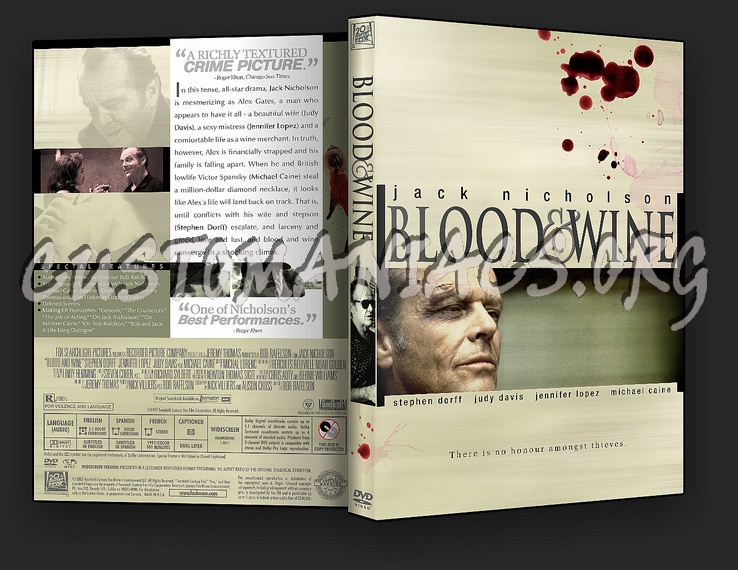 Blood And Wine dvd cover