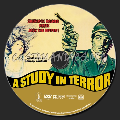 A Study In Terror dvd label