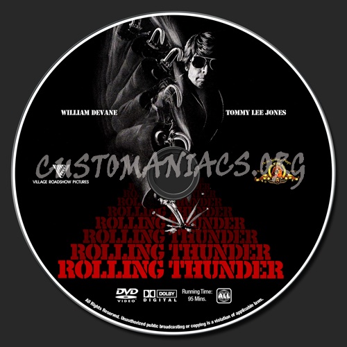 Rolling Thunder dvd label