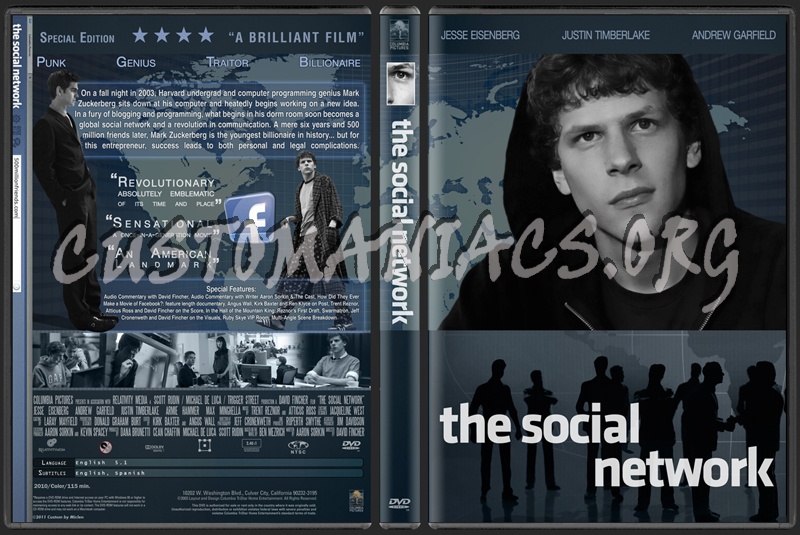 The Social Network dvd cover