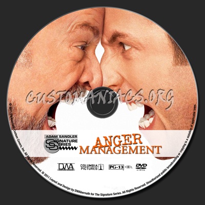 Anger Management dvd label