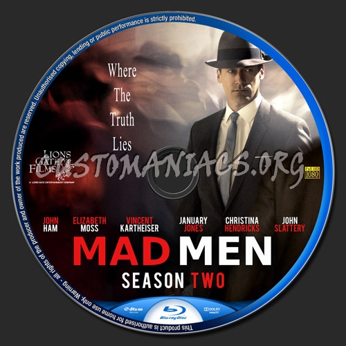 Mad Men Season 2 blu-ray label
