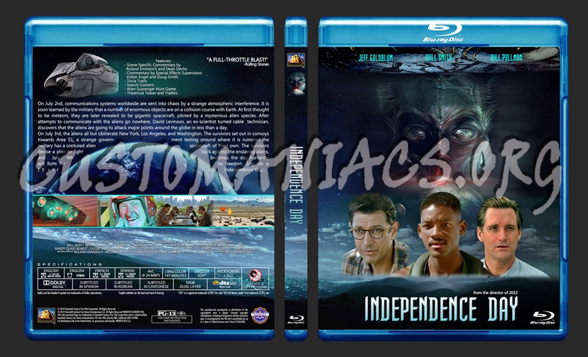 Independence Day blu-ray cover