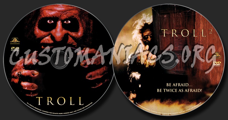 Troll & Troll 2 dvd label