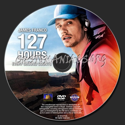 127 hours dvd label