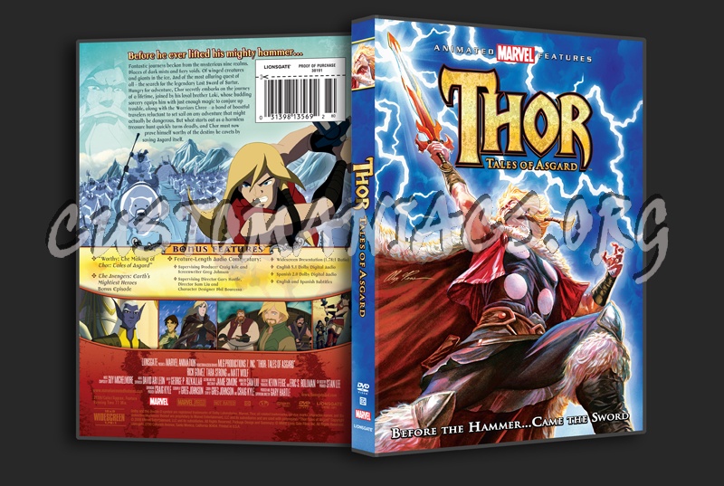 Thor: Tales of Asgard dvd cover