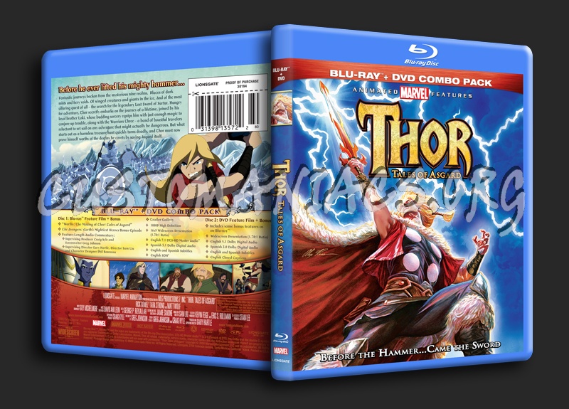 Thor: Tales of Asgard blu-ray cover