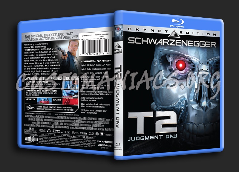 Terminator 2: Judgment Day blu-ray cover