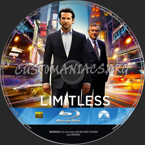 Limitless blu-ray label