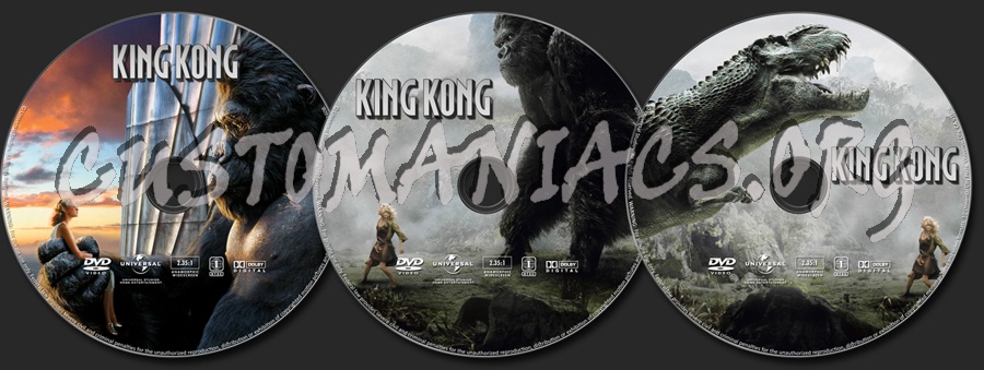 King Kong dvd label