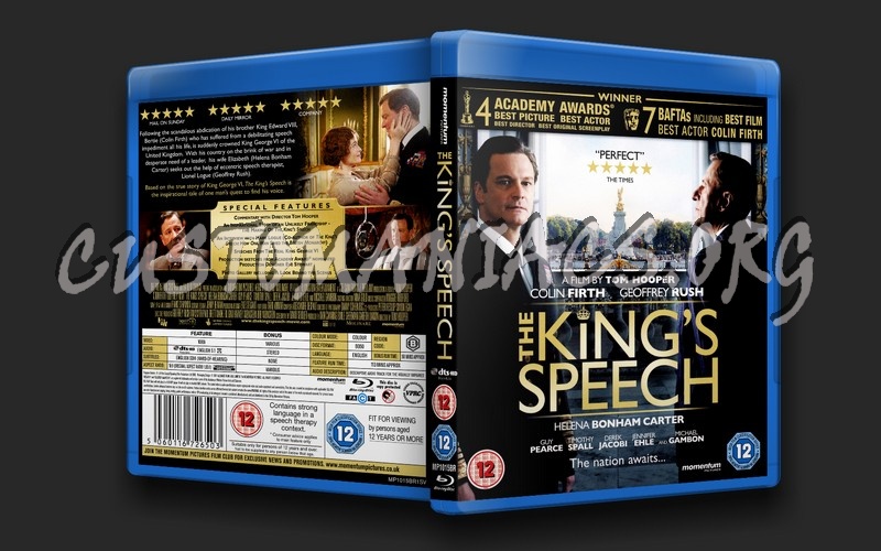 The Kings Speech blu-ray cover