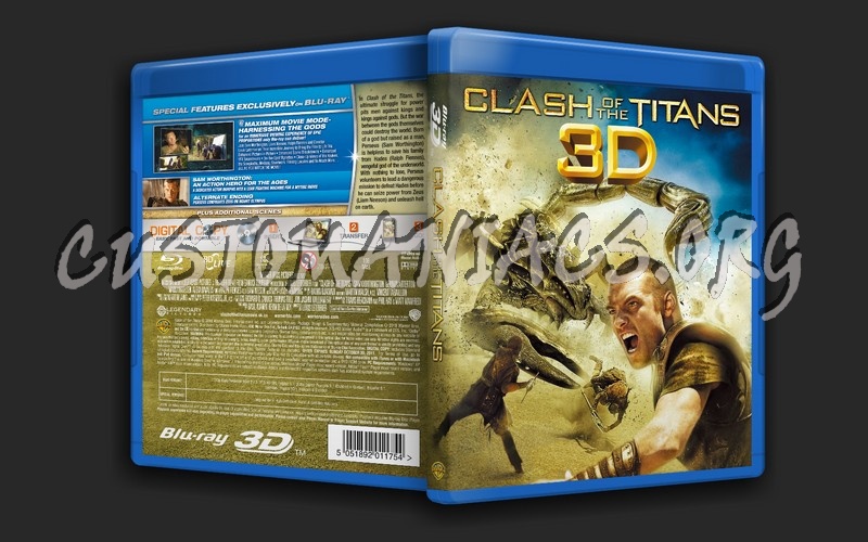 Clash of the Titans 3D blu-ray cover