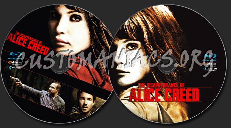 The Disappearance of Alice Creed blu-ray label