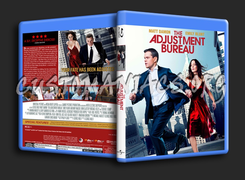 The Adjustment Bureau blu-ray cover