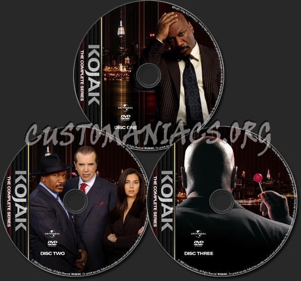 Kojak (2005) - TV Collection dvd label