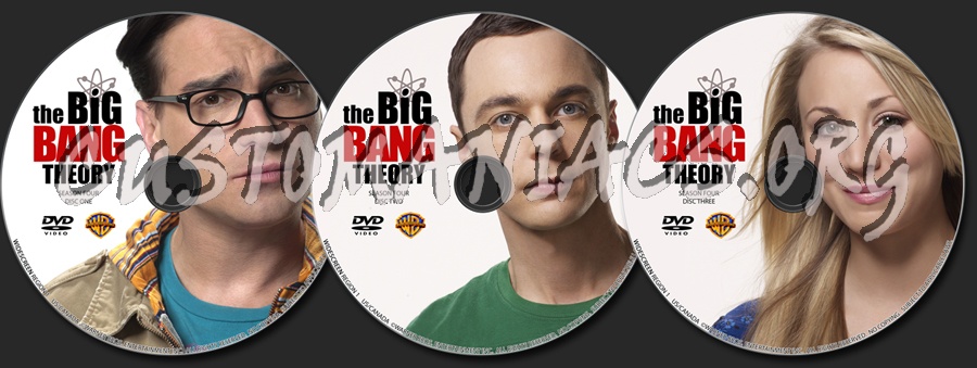 The Big Bang Theory Season 4 dvd label