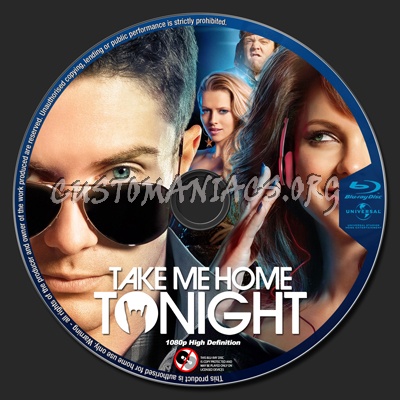 Take Me Home Tonight blu-ray label