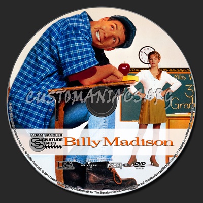 Billy Madison dvd label