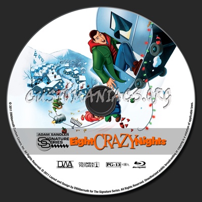 Eight Crazy Nights blu-ray label