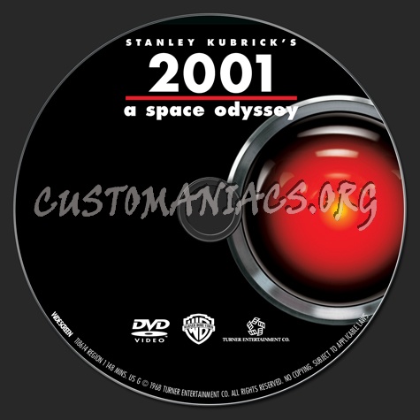 2001 A Space Odyssey dvd label