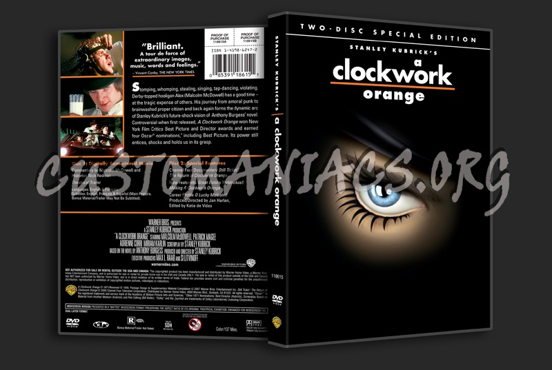 A Clockwork Orange dvd cover