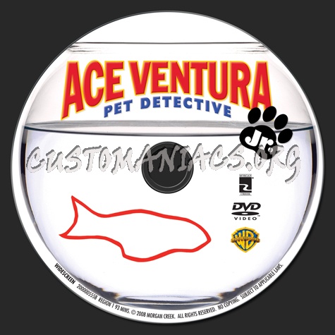 Ace Ventura Pet Detective Jr. dvd label