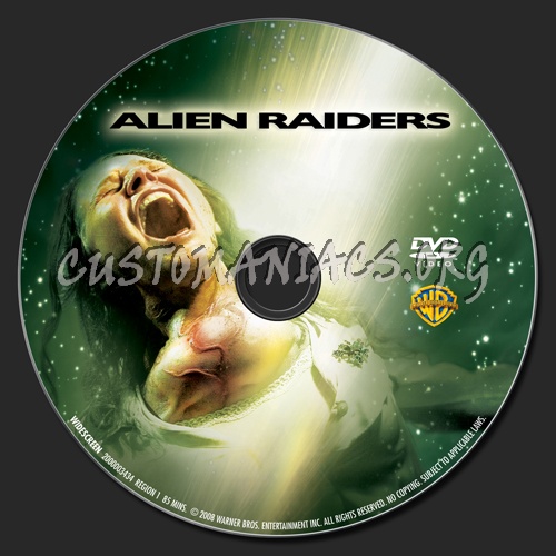 Alien Raiders dvd label