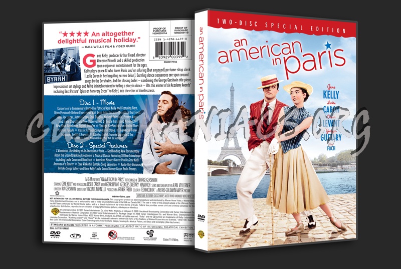 An American in Paris dvd cover