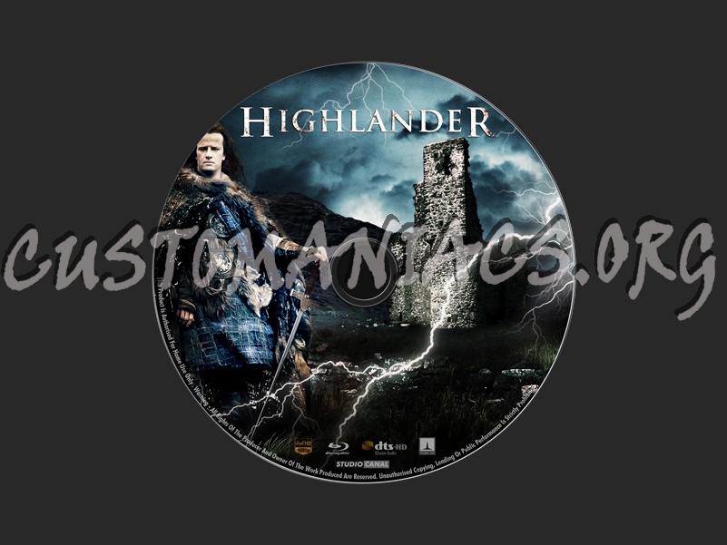 Highlander blu-ray label