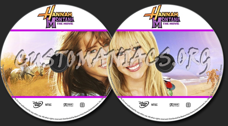 Hannah Montana: The Movie dvd label
