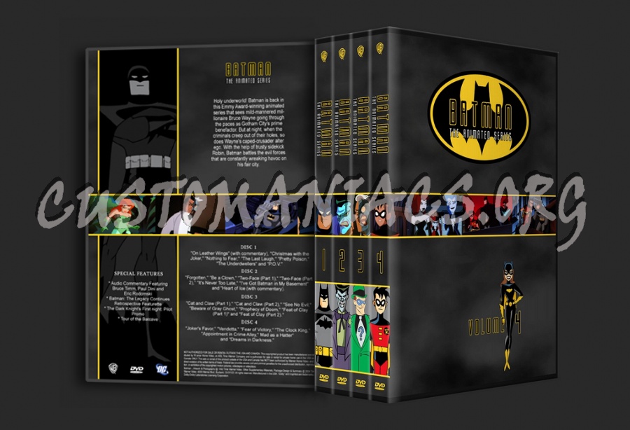 Batman The Animated Series 1-4 dvd cover