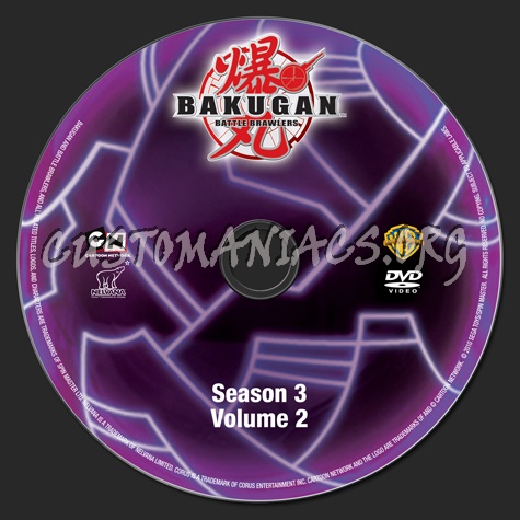 Bakugan Battle Brawers Season 3 Volume 2 dvd label