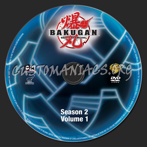 Bakugan Battle Brawlers Season 2 Volume 1 dvd label