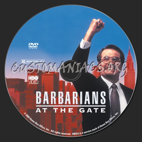 Barbarians at the Gate dvd label