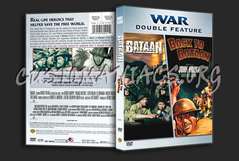 Bataan / Back to Bataan dvd cover