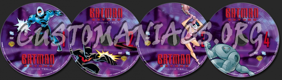 Batman Beyond Season 2 dvd label